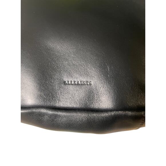 All Saints Madea Mini Chain Bag 100% Luxury Lamb Leather Satchel NWT - Picture 4 of 10